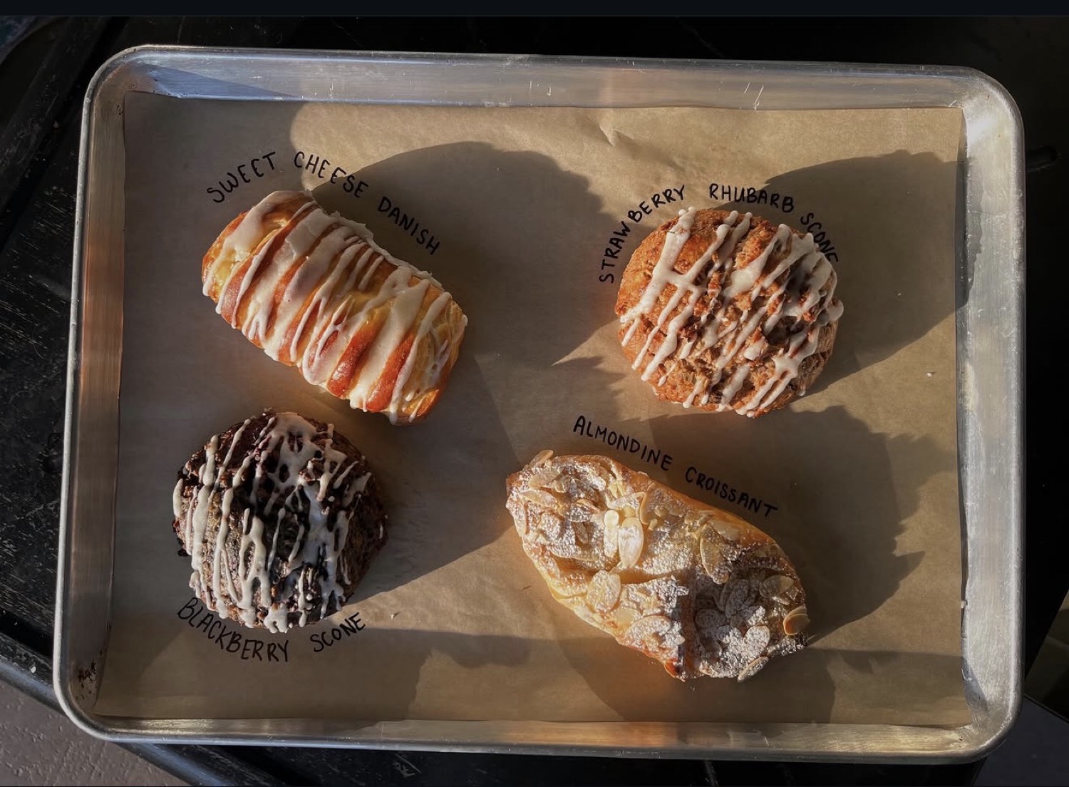 Fresh pastries at Venus Taproom